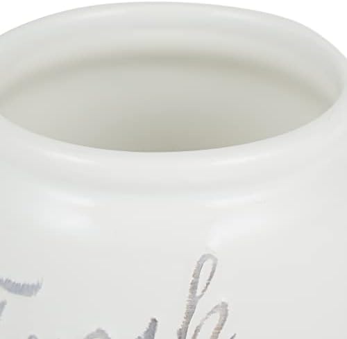 DII Kitchen Accessories Collection Ceramics, Jar Canister Set, Blue, 3