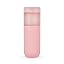 HOST Freeze Double Walled Insulated Water Bottle Freezer Tumbler with Active Cooling Gel Stainless Steel Lid and Silicone Grip, Set of 1 20 Oz Plastic Bottle, Blush