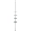 Better Living Products 70040 ULTI-MATE Rust Proof Aluminum Tension Shower Pole Caddy, No Size, White | Adjustable 4 Shelves, Rust-Proof Shower Organizer with Built-in Storage Hooks, No Drill, Standing Corner Shower Caddy, 8 ft