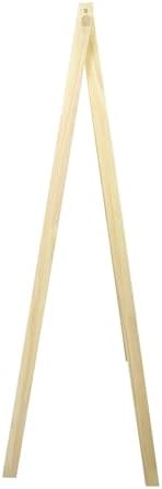 Solid Wood No Tool Assembly Collapsible Aesthetic Clothing Garment Rack