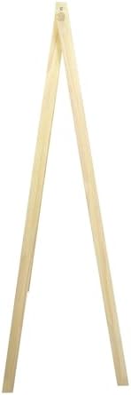 Solid Wood No Tool Assembly Collapsible Aesthetic Clothing Garment Rack