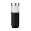 HOST Freeze Double Walled Insulated Water Bottle Freezer Tumbler with Active Cooling Gel Stainless Steel Lid and Silicone Grip, Set of 1 20 Oz Plastic Bottle, Blush