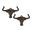 Zingz & Thingz Decorative Cast Iron Animal Wall Hook Collection, 6.5x1x2.5, Seahorse, 2 Count