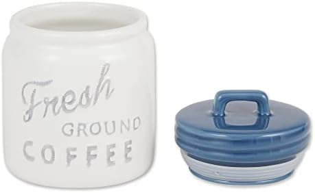 DII Kitchen Accessories Collection Ceramics, Jar Canister Set, Blue, 3