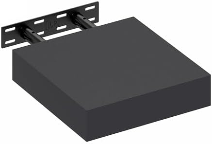 Furinno Tanna Floating Shelves for Wall, 9 x 9 Wall Shelf, Single Set Wall Mounted Floating Shelf with Invisible Bracket, 2-Inch Thick, for Bathroom, Living Room, Bedroom, Home Office, Americano