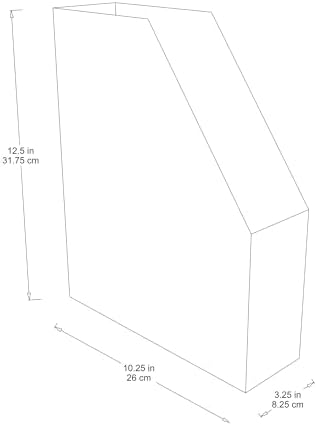 Classroom Keepers Magazine Holders, Assorted Colors, 12-3/8"H x 3-1/8"W x 10-1/4"D, 6 Pieces