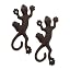 Zingz & Thingz Decorative Cast Iron Animal Wall Hook Collection, 6.5x1x2.5, Seahorse, 2 Count