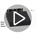 Furinno Tanna Floating Shelves for Wall, 9 x 9 Wall Shelf, Single Set Wall Mounted Floating Shelf with Invisible Bracket, 2-Inch Thick, for Bathroom, Living Room, Bedroom, Home Office, Americano