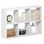 Furinno Rossi 6-Cube Floating Shelves for Wall, Desktop Organizer, Dark Oak | Wall Mount Organizer, Bookshelf, for Home Office, Study Room