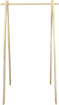 Solid Wood No Tool Assembly Collapsible Aesthetic Clothing Garment Rack