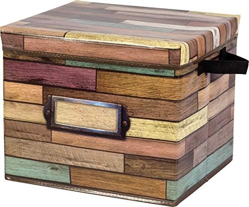 Teacher Reclaimed Wood Storage Box, 13''L x 12''W x 10.5''H