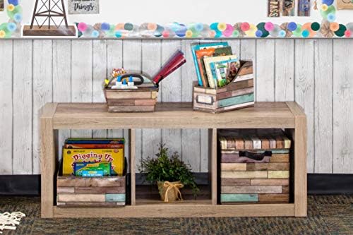 Teacher Reclaimed Wood Storage Box, 13''L x 12''W x 10.5''H