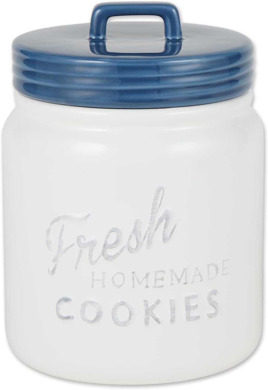 DII Kitchen Accessories Collection Ceramics, Jar Canister Set, Blue, 3