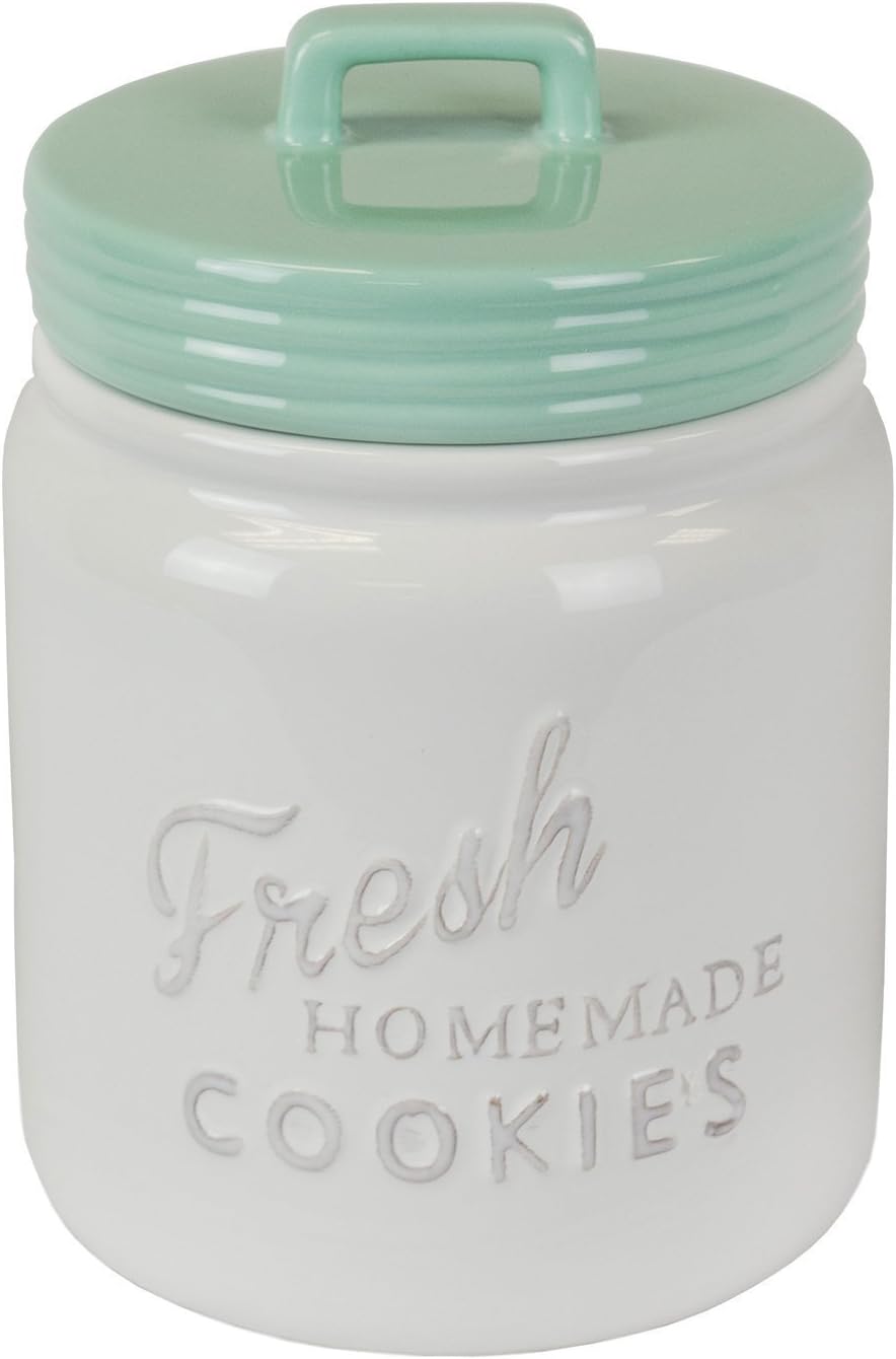 DII Kitchen Accessories Collection Ceramics, Jar Canister Set, Blue, 3
