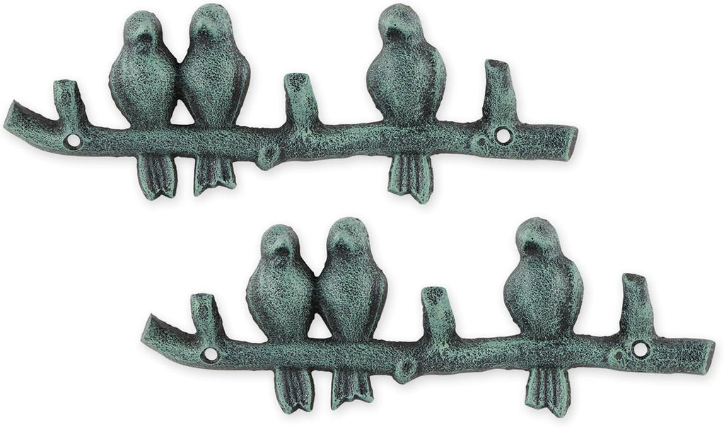 Zingz & Thingz Decorative Cast Iron Animal Wall Hook Collection, 6.5x1x2.5, Seahorse, 2 Count