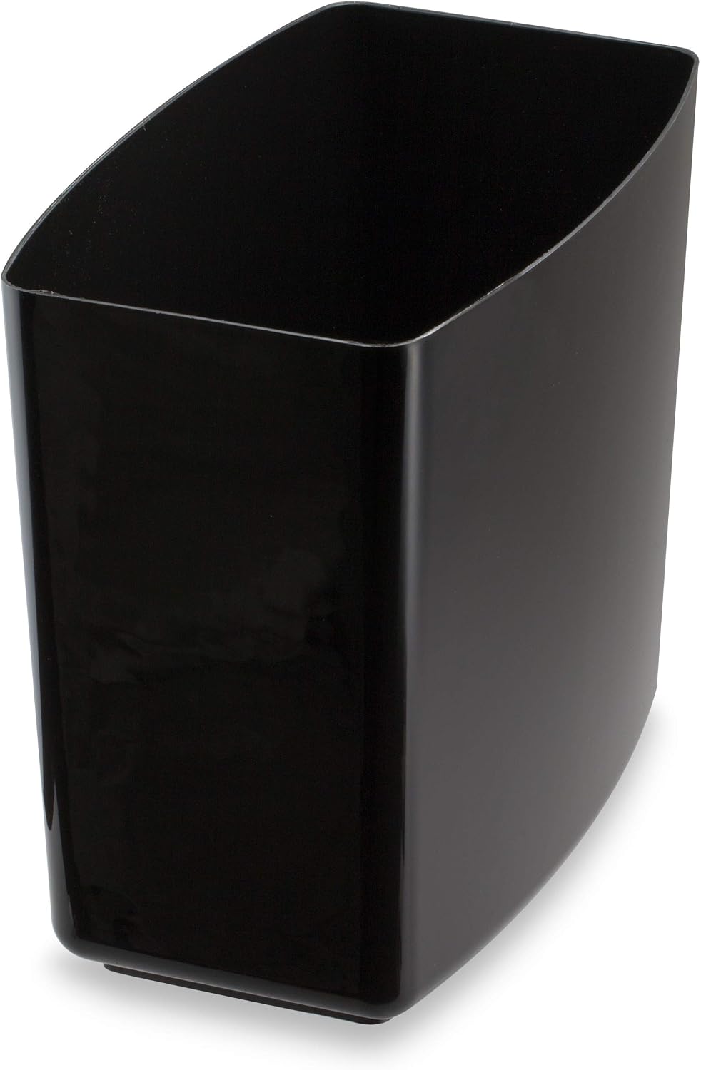 Officemate 2200 Series Executive Waste Basket, 20 Quart Capacity, 13.625 x 8.5 x 12.75 Inches, Black (22262)